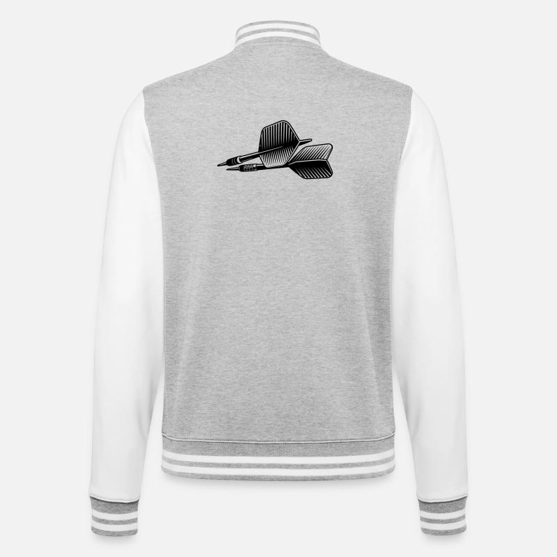 Fléchettes - Veste Teddy - gris chiné / blanc
