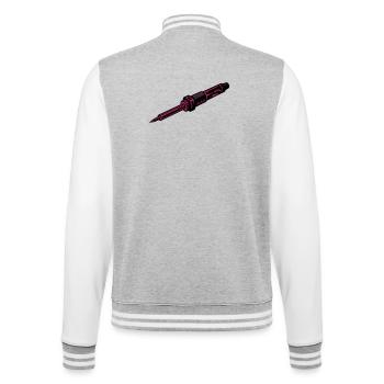 Lötkolben FPV Drohne Bastler Elektronik - College-Sweatjacke - Grau meliert/Weiß - Hinten - Marisol (170cm)