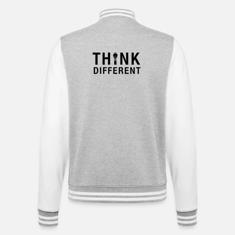 Conception créative de l’ampoule - Veste Teddy - gris chiné / blanc