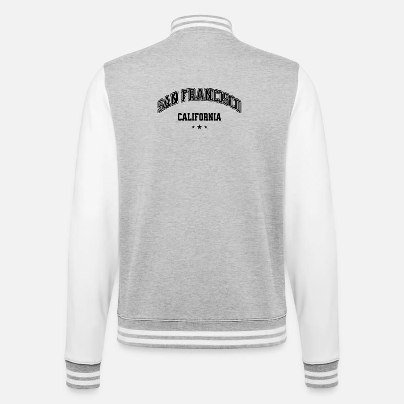 San Francisco Arch Text Tee - College-Sweatjacke - Grau meliert/Weiß