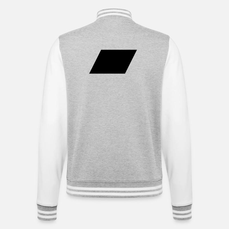 Parallélogramme - Veste Teddy - gris chiné / blanc