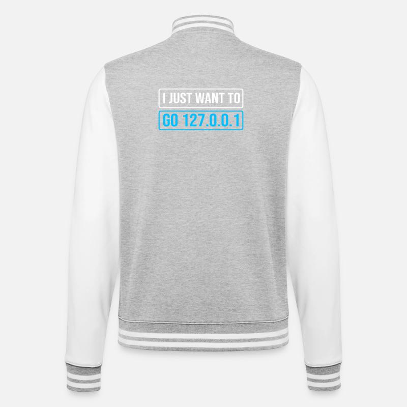 Netzwerk Ingenieur Programmierer Informatiker - College-Sweatjacke - Grau meliert/Weiß