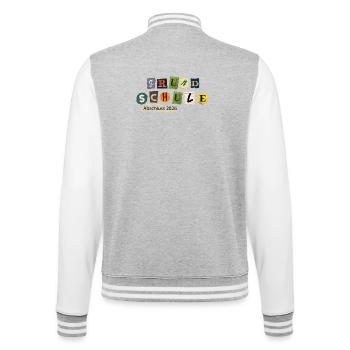 Schulabschluss 2026 - College-Sweatjacke - Grau meliert/Weiß - Hinten - Marisol (170cm)