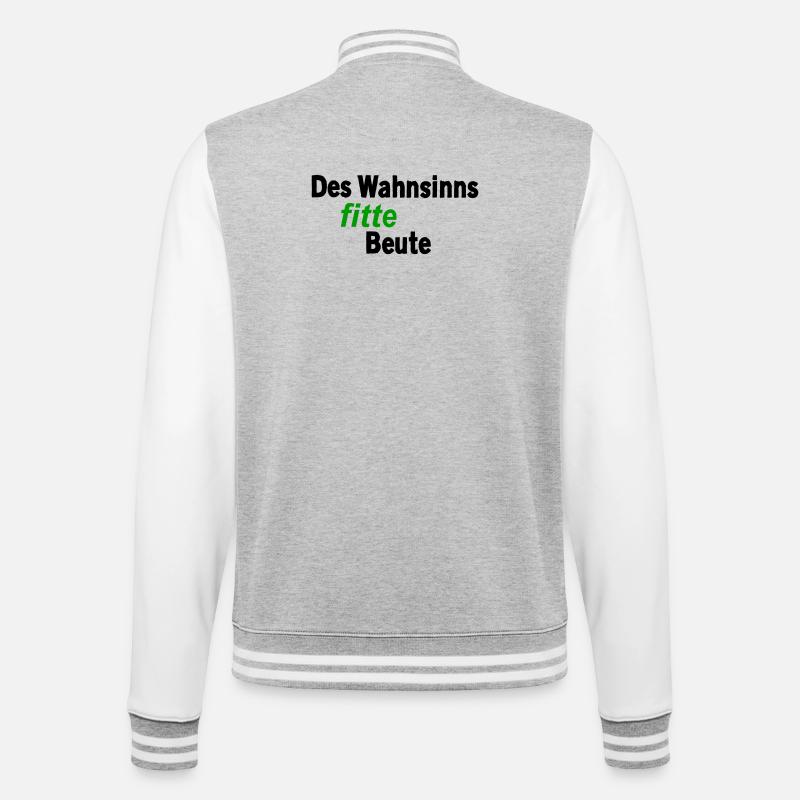 Une proie incroyablement en forme - Veste Teddy - gris chiné / blanc