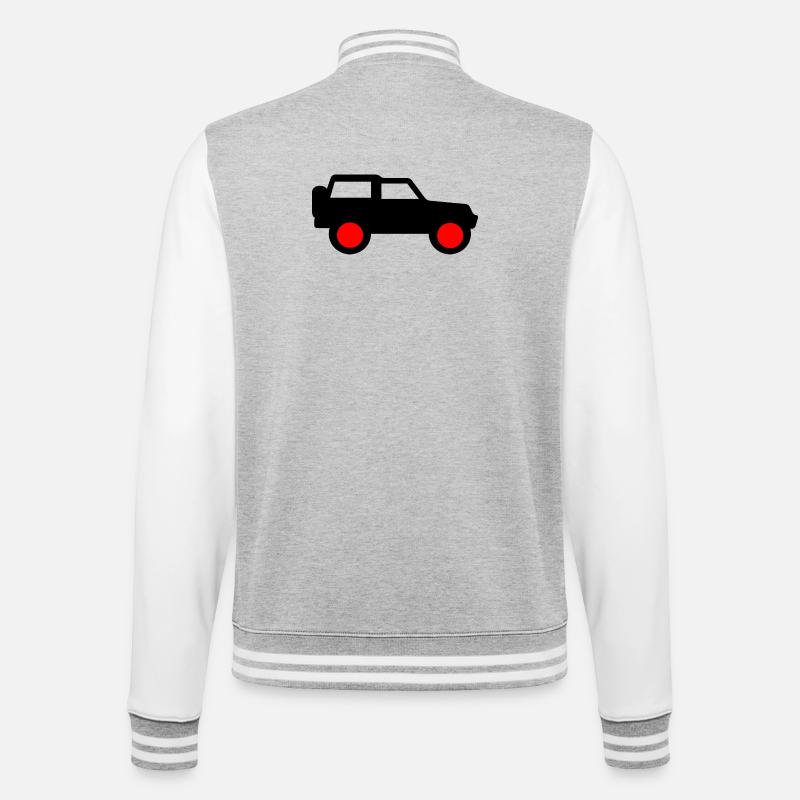 Voiture - Veste Teddy - gris chiné / blanc
