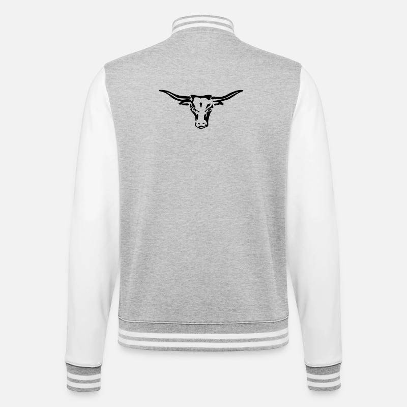 texas longhorn exit-shirt - College-Sweatjacke - Grau meliert/Weiß