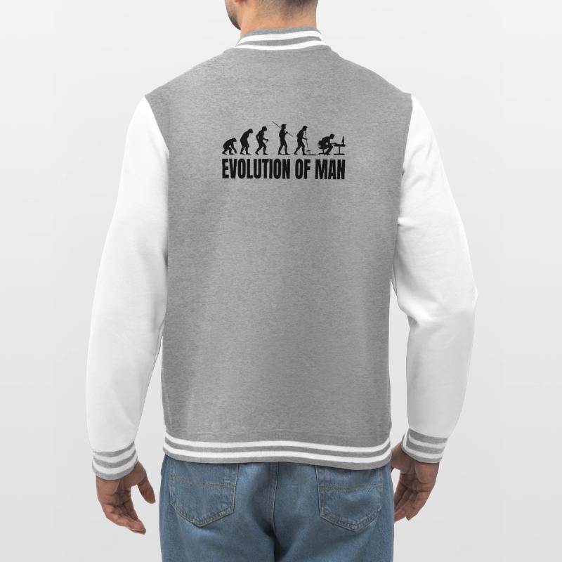 Programmierer Computerfreak Evolution College-Sweatjacke