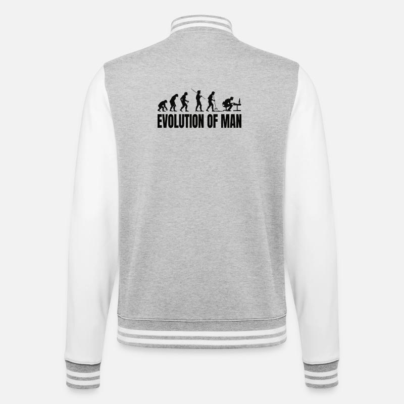 Programmeur Computer Freak Evolution - Veste Teddy - gris chiné / blanc