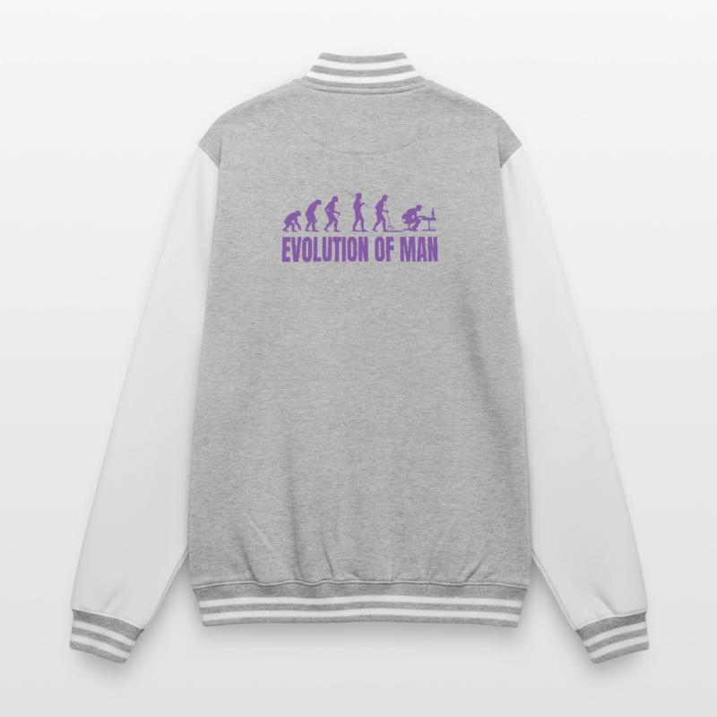 Programmierer Computerfreak Evolution Retro College-Sweatjacke