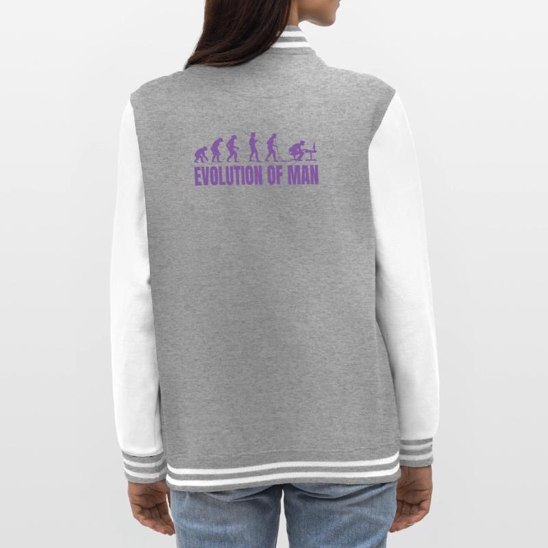 Programmeur Computer Freak Evolution Rétro Veste Teddy
