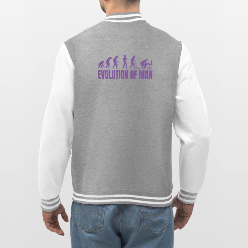 Programmierer Computerfreak Evolution Retro College-Sweatjacke