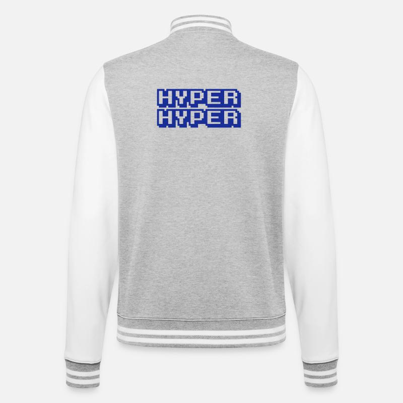 HYPER HYPER - Veste Teddy - gris chiné / blanc