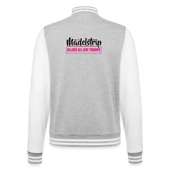 Girls Trip 2026 Girls' Tour Girls' Strip Girls' Strip - College Sweat Jacket - heather grey/white - Back - Marisol (170cm)