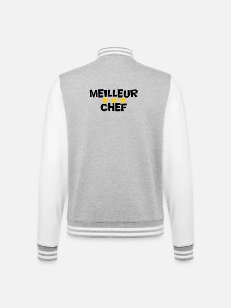 Best Chef - College Sweat Jacket - heather grey/white