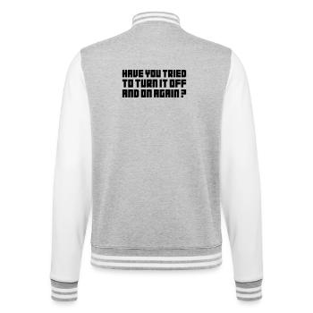 Turn it off and on again - Veste Teddy - gris chiné / blanc - Dos - Marisol (170cm)