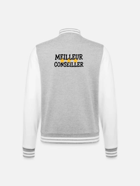 Meilleur Conseiller - Veste Teddy - gris chiné / blanc