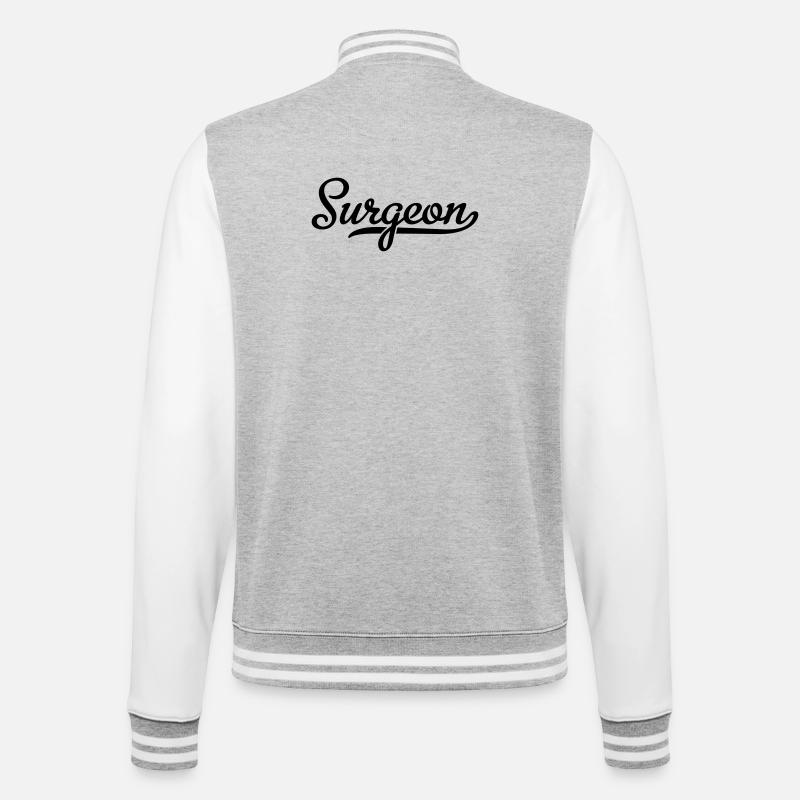 Surgeon - College Sweat Jacket - heather grey/white