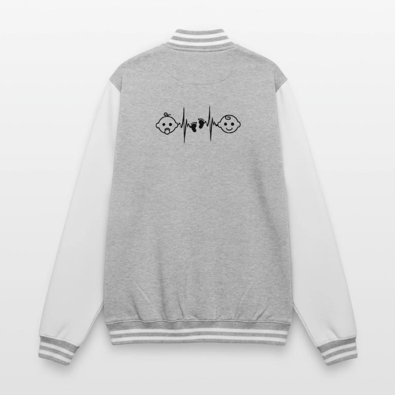 Baby Mädchen oder Junge College-Sweatjacke