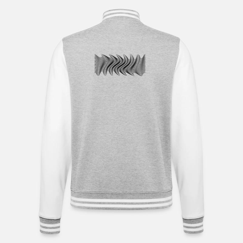moorreee2 - Veste Teddy - gris chiné / blanc