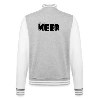 ICH WILL MEER - College-Sweatjacke - Grau meliert/Weiß - Hinten - Marisol (170cm)