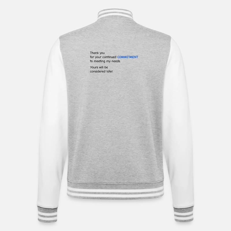 Baby Performance Review - Commitment - College-Sweatjacke - Grau meliert/Weiß