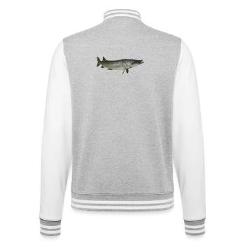Brochet - Veste Teddy - gris chiné / blanc - Dos - Marisol (170cm)