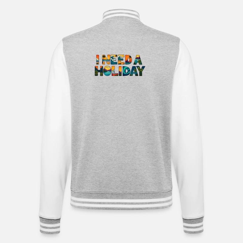 I NEED A HOLIDAY - Veste Teddy - gris chiné / blanc