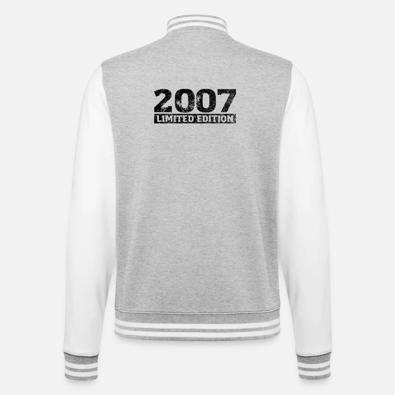 Edition Limitée 2007 Anniversaire Millésime 2007 - Veste Teddy - gris chiné / blanc