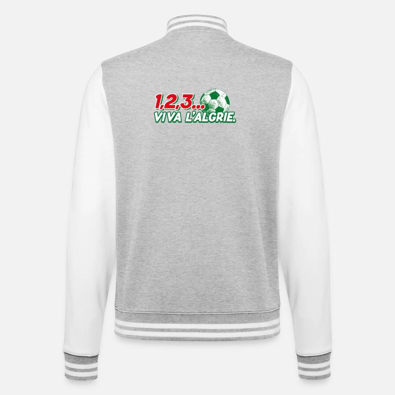 123 viva l'Algérie - Veste Teddy - gris chiné / blanc