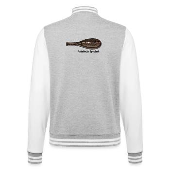 Padelle Special - College Sweat Jacket - heather grey/white - Back - Marisol (170cm)