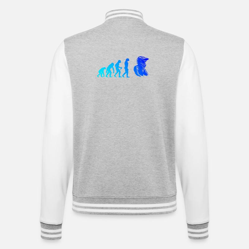 Conception compacte du motocross - Veste Teddy - gris chiné / blanc