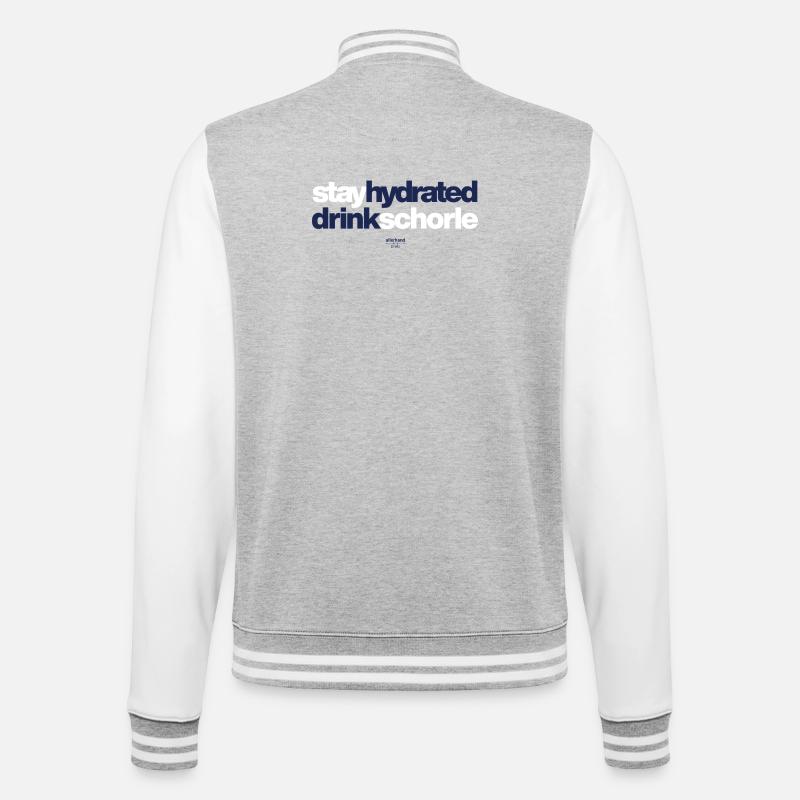 Stay Hydrated Drink Spritzer - College Sweat Jacket - heather grey/white