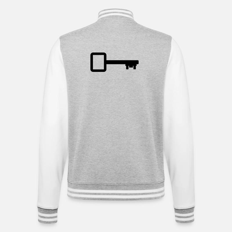 Clé de la maison - Veste Teddy - gris chiné / blanc