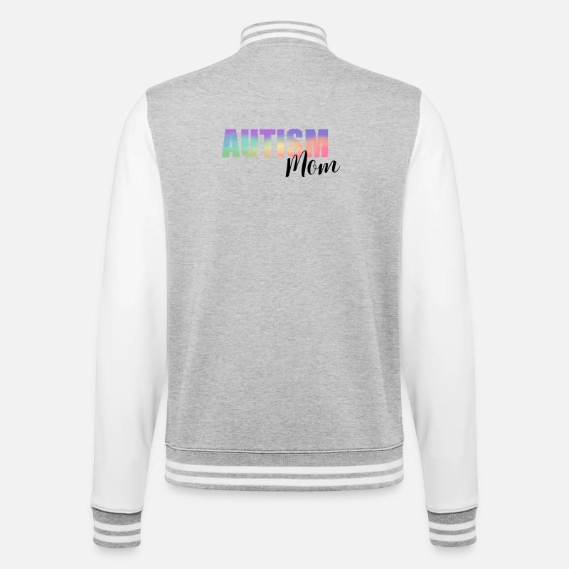 Autisme Maman Spectre Pastel - Veste Teddy - gris chiné / blanc