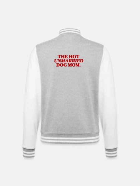 Cadeau drôle de la maman de hot-dog non mariée - Veste Teddy - gris chiné / blanc