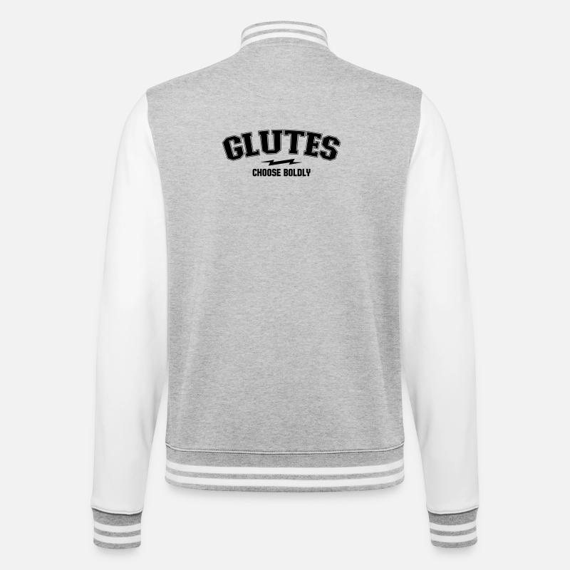 Varsity Arch – Gesäßabteilung - College-Sweatjacke - Grau meliert/Weiß