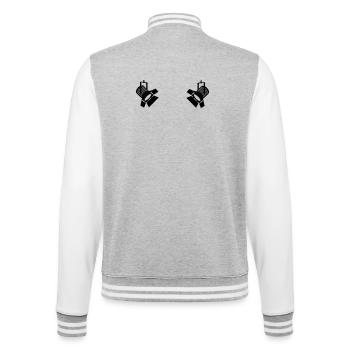 Lighting spot lamps - College Sweat Jacket - heather grey/white - Back - Marisol (170cm)