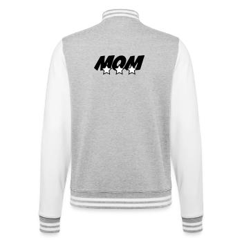 Best Mom - Mother's Day - College Sweat Jacket - heather grey/white - Back - Marisol (170cm)