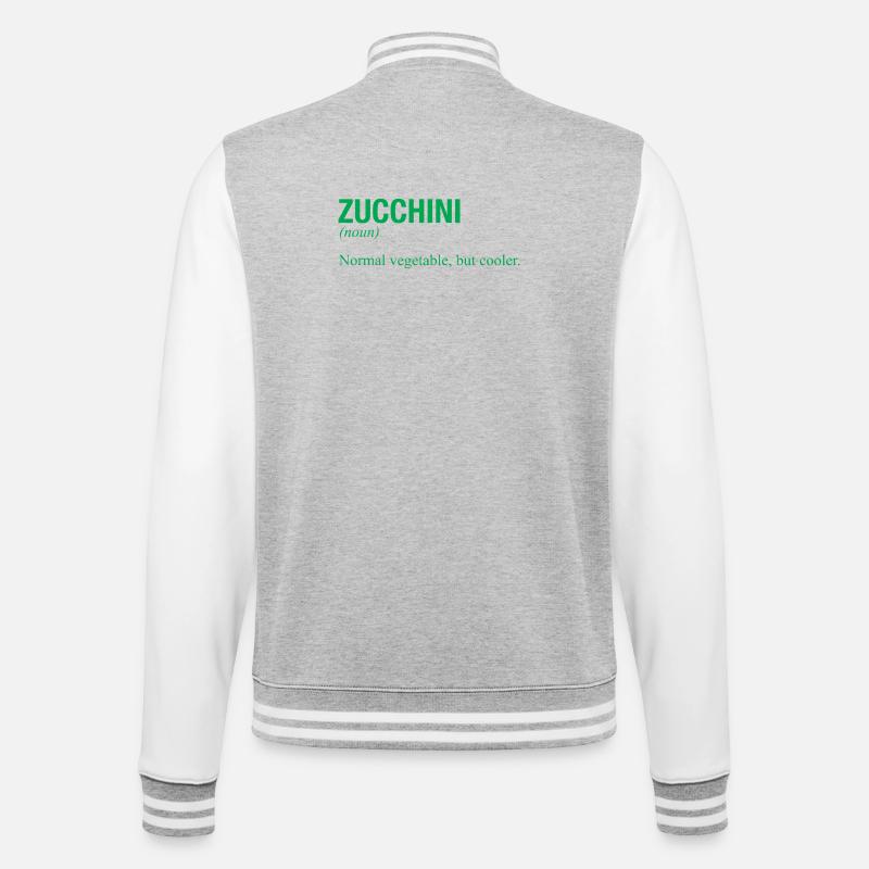 COURGETTE - College Sweat Jacket - heather grey/white
