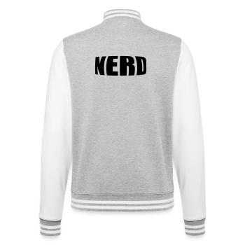 Nerd - Veste Teddy - gris chiné / blanc - Dos - Marisol (170cm)