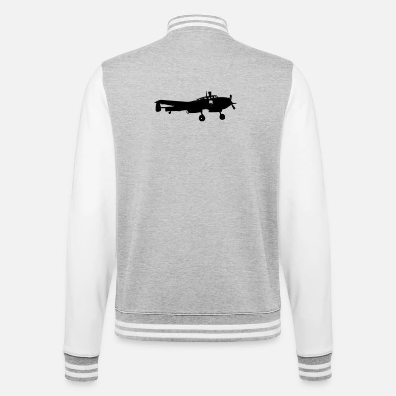 Bf-110 - College Sweat Jacket - heather grey/white