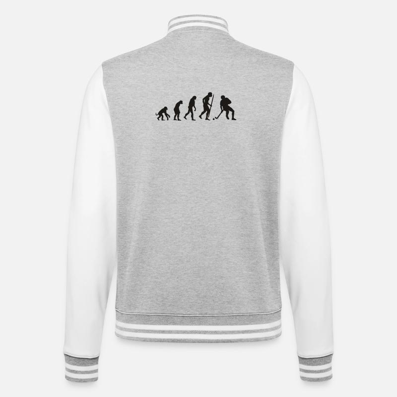 Evolution du hockey sur gazon - Veste Teddy - gris chiné / blanc