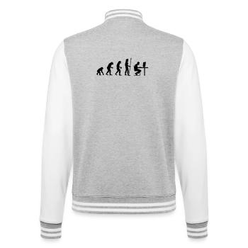evolution_pc_gamer4 - Veste Teddy - gris chiné / blanc - Dos - Marisol (170cm)