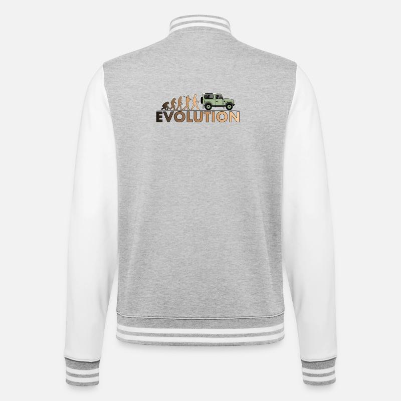 Defender 90 Evolution - College Sweat Jacket - heather grey/white