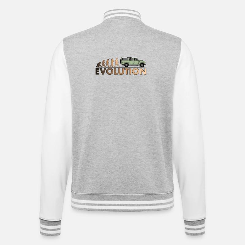 Defender 110 Evolution - College Sweat Jacket - heather grey/white