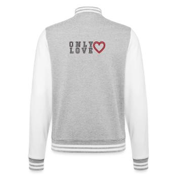 Seulement L - Veste Teddy - gris chiné / blanc - Dos - Marisol (170cm)