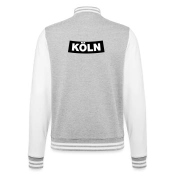 Élément de chapitre de Cologne (JGA MC-Rocker-Design) - Veste Teddy - gris chiné / blanc - Dos - Marisol (170cm)