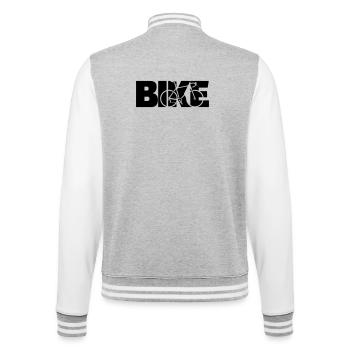 Bike racing bike - College Sweat Jacket - heather grey/white - Back - Marisol (170cm)