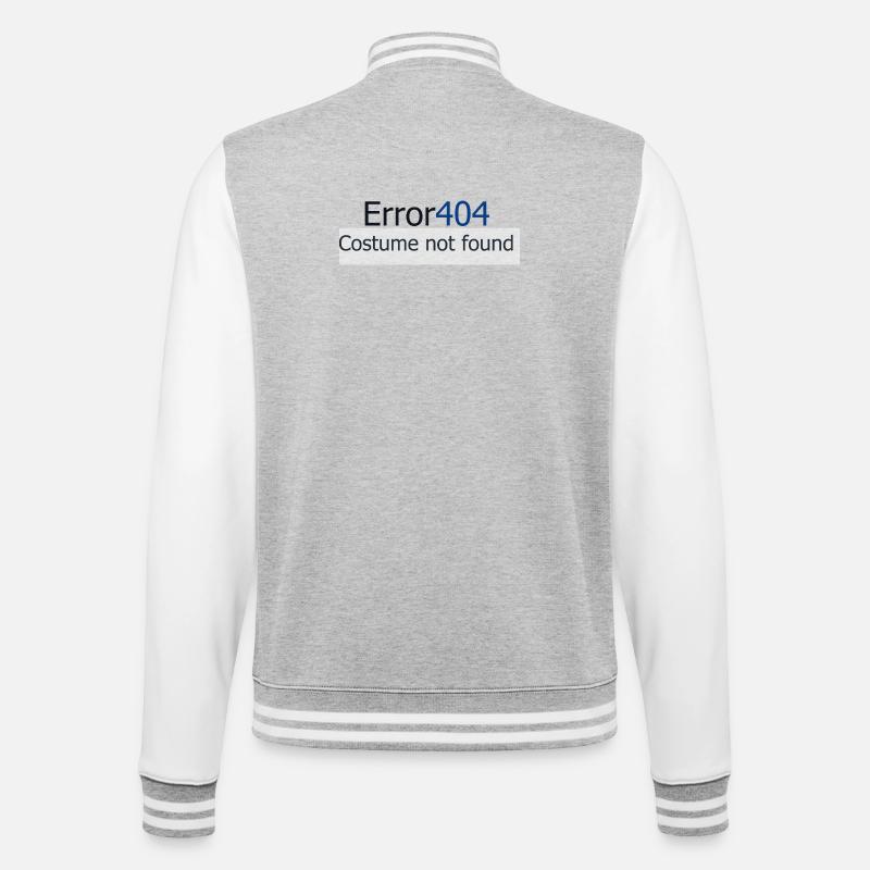 Fehler 404 - College-Sweatjacke - Grau meliert/Weiß