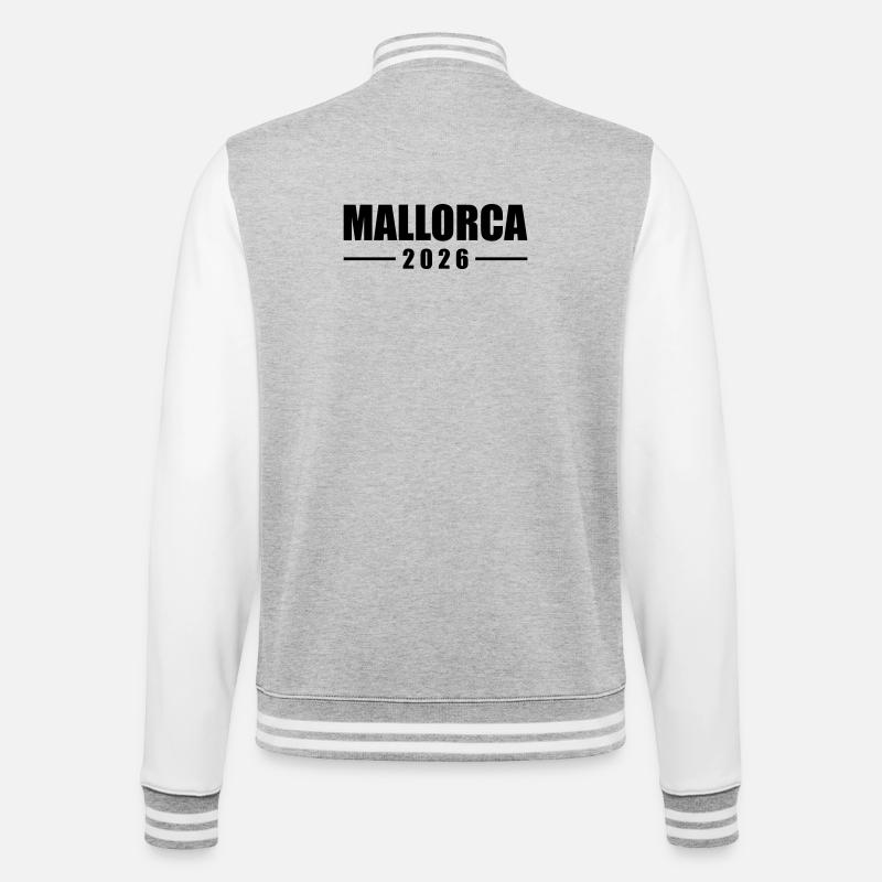 Mallorca 2026 - College Sweat Jacket - heather grey/white